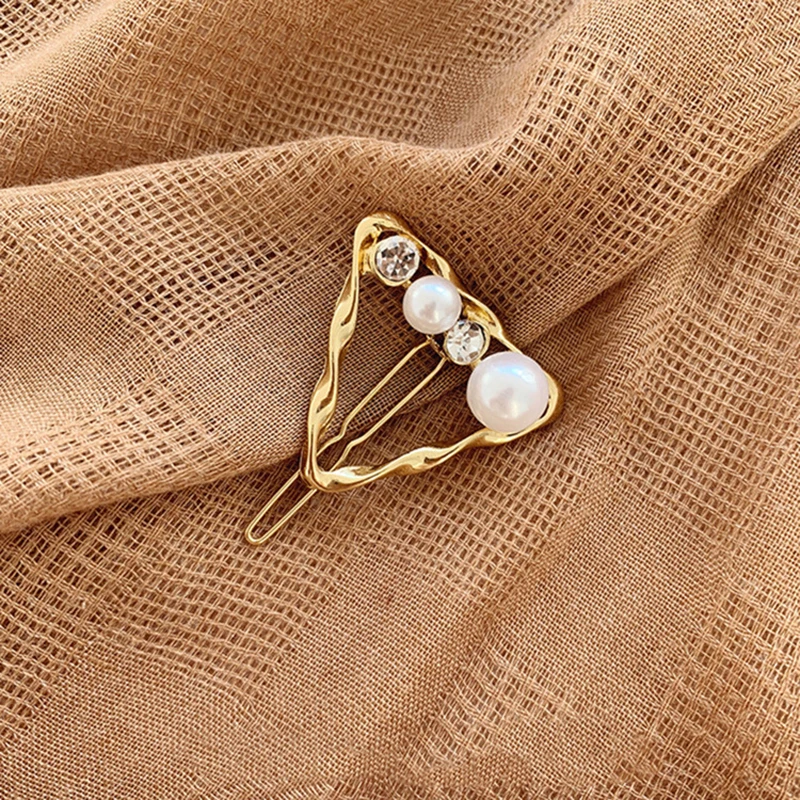 1PC Elegant Hair Clip Fashion Simple Geometric Hollow Pearl Hairpin Adies Bangs Clip Accessories Styling Tool Hair Clips 1PC Elegant Hair Clip Fashion Simple Geometric Hollow Pearl Hairpin Adies Bangs Clip Accessories Styling Tool Hair Clips