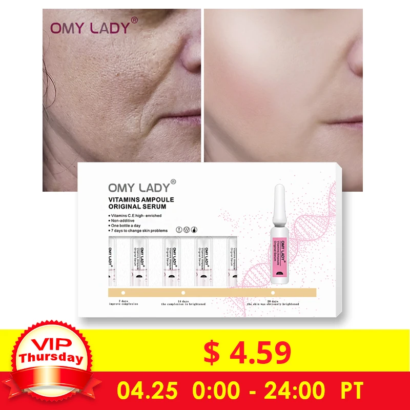 

OMYLADY Vitamins Ampoule Face Serum Anti-Aging Wrinkle Lifting Firming Remove fine lines Moisturizing Nourishing Essence