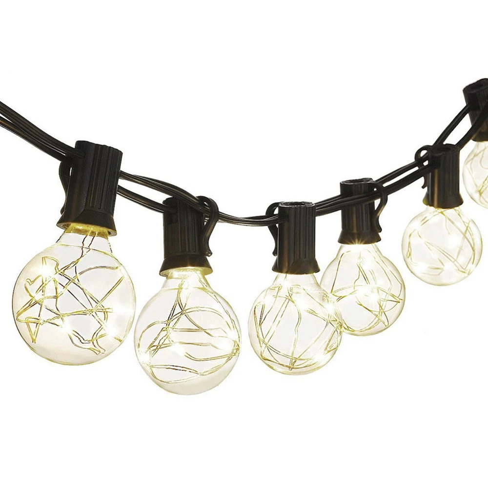 CF Grow 4.2M waterproof string light with 25 G40 copper wire LED bulb fairy tale decorative lights for holiday garden party CF Grow 4.2M waterproof string light with 25 G40 copper wire LED bulb fairy tale decorative lights for holiday garden party
