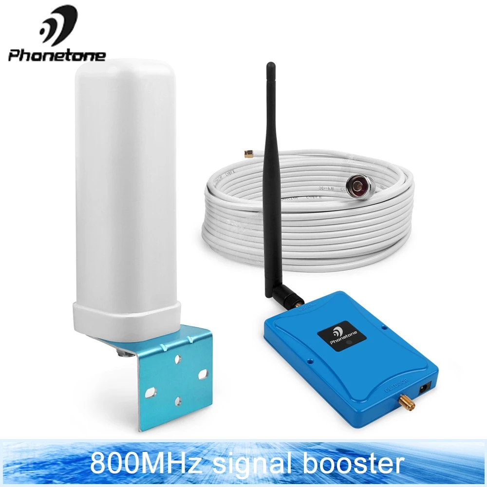 

celullar signal repeater 4G 800 lte cellphone signal booster 4g celullar repeater LTE Booster 70dB 800mhz Amplifier and full kit