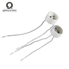 5 шт. GU10 Керамика Разъем 10 см 15 см 20 см длина для галогенные Керамика лампочки лампы держатель база провода Джек