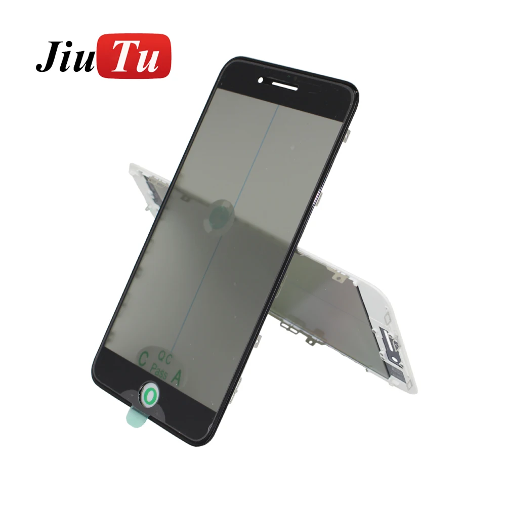 Cold Press OEM Outer Glass with Middle Frame Bezel+OCA+Polarizer For iPhone 8 8plus  Pre-Assembled Refurbishing Parts 10pcs (8)