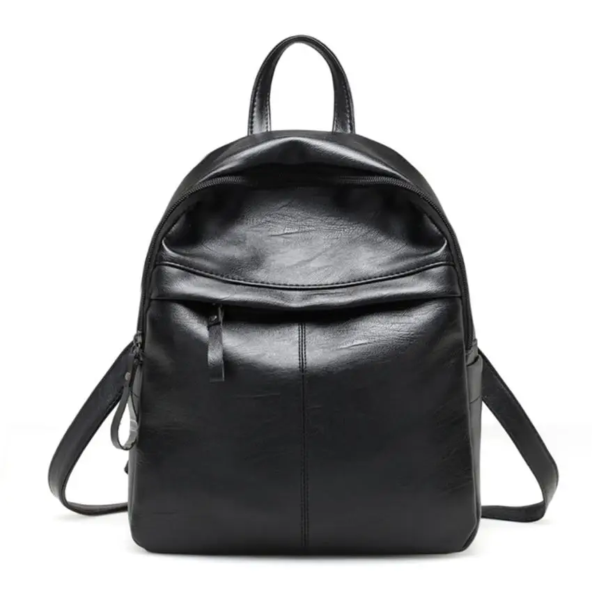 

Transer Women's Fashion Leather Simple School Bag Travel Backpack Bag A24 30