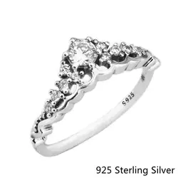 925 стерлингов Серебряные кольца Европейский Стиль Jewelry сказка Тиара кольцо для Для женщин оригинальные модные Талисманы CKK