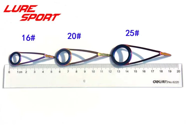 LureSport KLH Guide 10 шт. KLM разноцветная оправа голубое кольцо Удочка строительный компонент ремонт DIY аксессуар