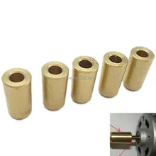 

5pcs Drill Chuck Clamp JT0 Connection Rod Connect Motor Drill 3.17mm Motor Shaft Brass Motor Coupling Shaft Coupler Connector