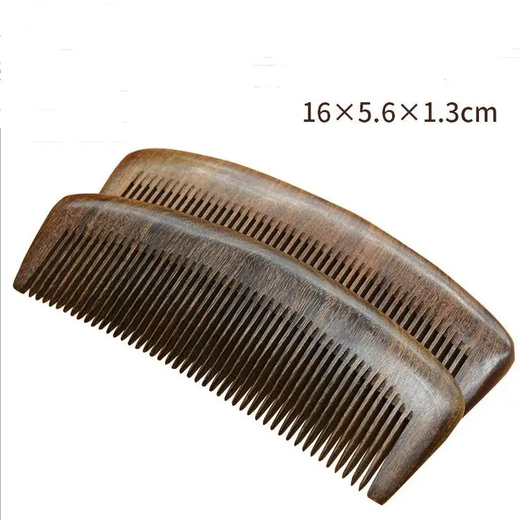 

1pcs Natural Health Care black gold Sandalwood Hair Comb Anti-static Beard Comb Comb Of Hair Brush Hairbrush Men Women