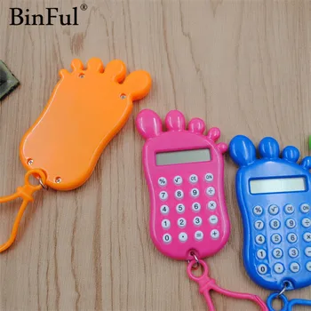 

BinFul stationery card portable calculator mini handheld ultra-thin Card calculator Power Small Slim Calculator coin batteries