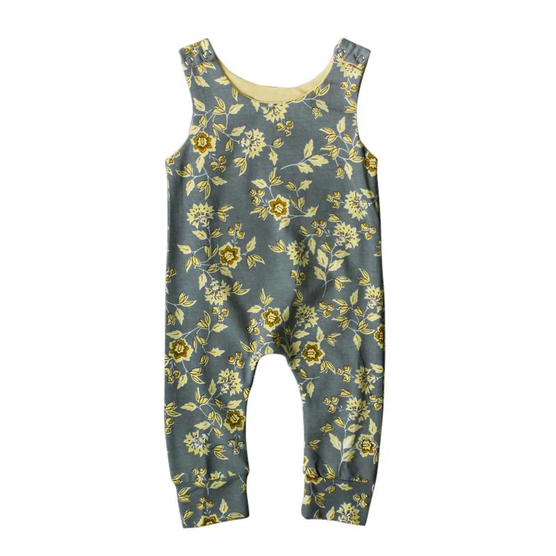 

Rory Chen Baby Girls Summer Romper Newborn Floral Cotton Jumpsuit Boys Drop Crotch Rompers Fashion Jumper 2017 New Arrival DS15
