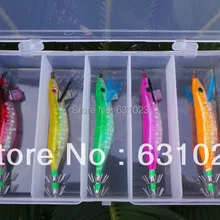 MR OCTOPUS 10 шт. рыболовная приманка, крючок для наживки, крючок в виде кальмара, 2,0#9 см, 9 г, упакован в коробку. Пять цветов смешанные