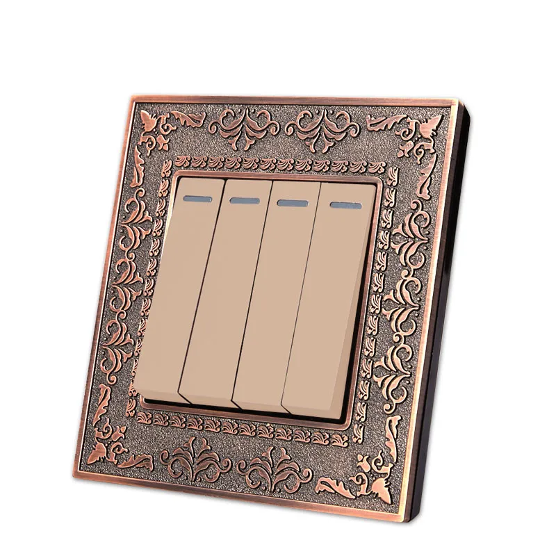 UK-Standard-Luxury-Gold-Switch-Panel-wall-switch-110-250V-10A-touch-swich-and-4-gang (1)