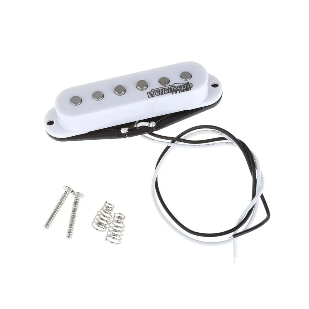 Wilkinson LOW GAUSS Vintage Tone Ceramic Single Coil Pickup for Strat Style Guitar Middle White