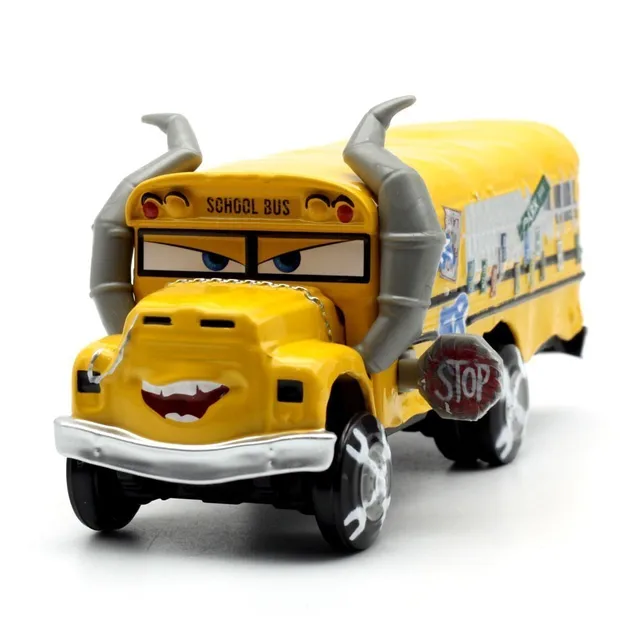 Disney Pixar Cars 2 Toys Lightning McQueen Mack Truck The King 1:55 Diecast Metal Alloy Modle Figures Toys Gifts For Children Cattle HEAD