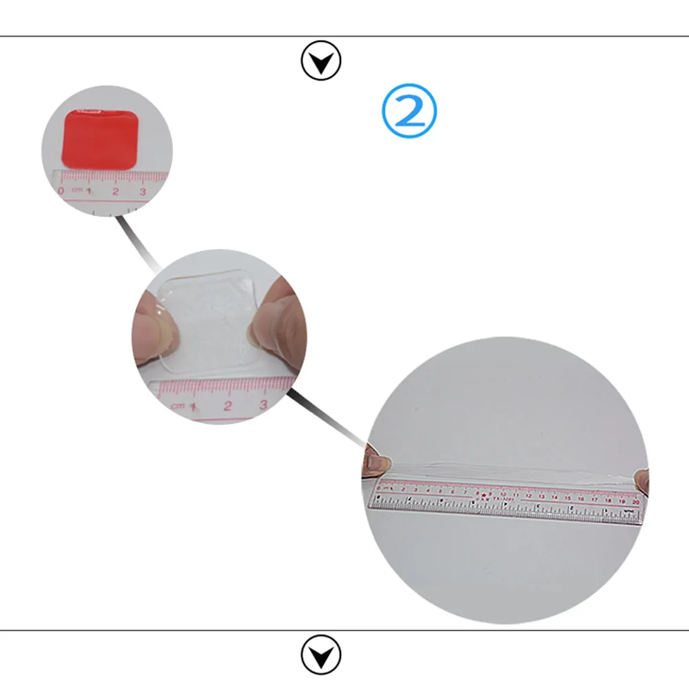 Акриловая Двухсторонняя клейкая поверхность с двух сторон, прозрачный без следа наклейки квадратный штамповочный клей толщиной 1 мм применяются бытовой 20 шт./компл