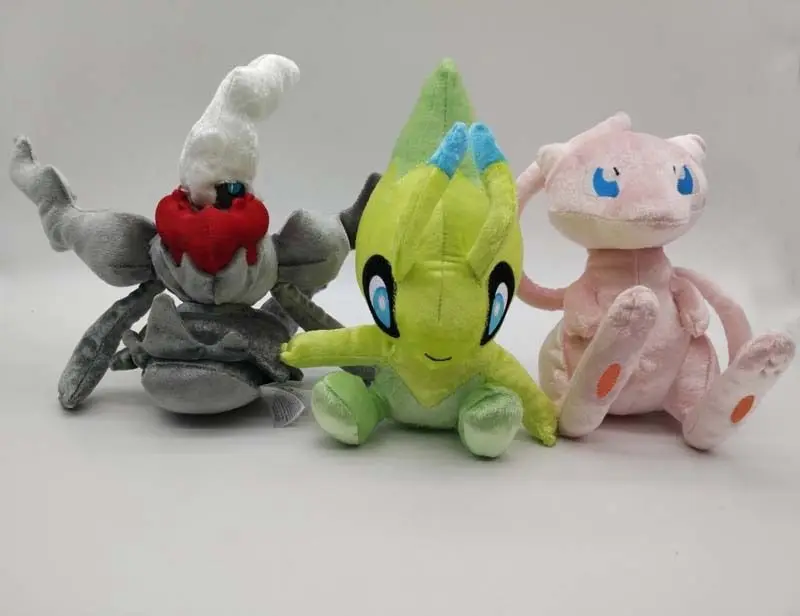 20th Юбилей TOMY, сaнтoй, Celebi darkrai плюшевая кукла, набор из 3 штук с нежным и милым