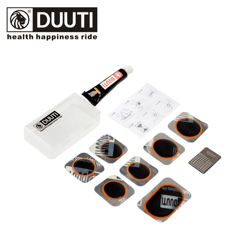

Cycling Bicycle Portable Tire Repair Tool Kits Set MTB Mountian Bike Wheel Inner Tire Rubber Patches With Glue Frosted Sheet Box