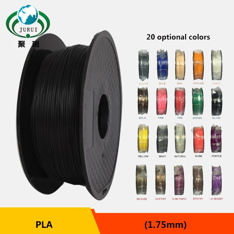 Prix pour Multicolore 1.75mm PLA Filament 3D Imprimante Filament 1 KG/BOBINE Prix pour Multicolore 1.75mm PLA Filament 3D Imprimante Filament 1 KG/BOBINE