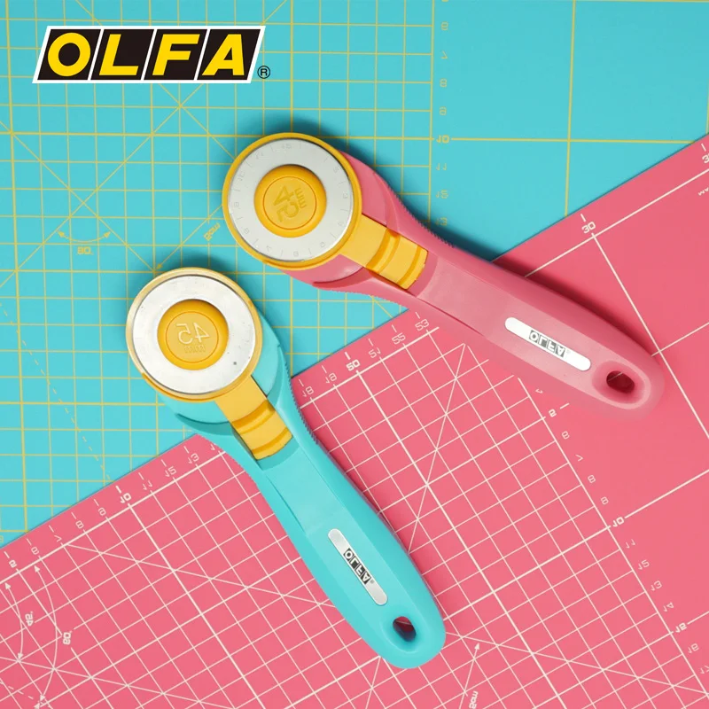 OLFA imported small fresh hob curve knife cutting cloth knife RTY-2/C water blue pink blue