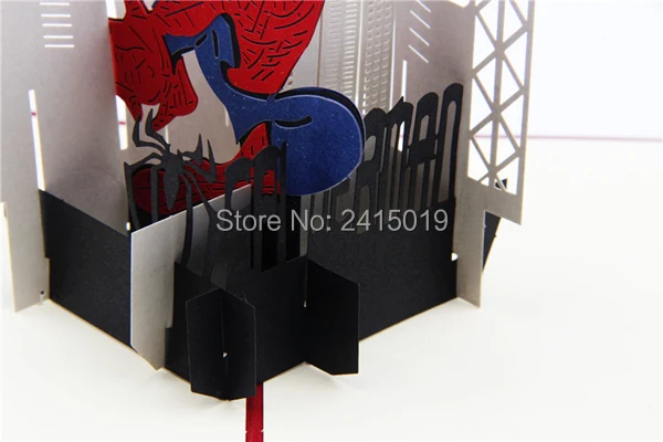  Freeshipping 5pc/lot 13x15cm handmade exquisite 3D fold up party greeting invitation card kids chil - 32728452924
