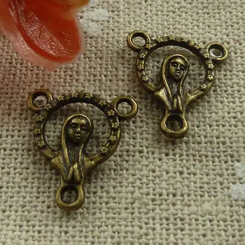 

420 pieces bronze plated Jesus connectors 15x13mm #1802