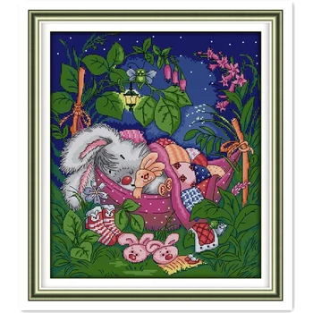 

Sleep My Joy Needlework DMC Cross Stitch Fabric Home Decor Chinese Counted Cross Stitch Patterns Kits kits-for-embroidery