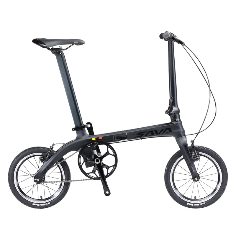 SAVA Folding Bike Folding Bicycle 14 inch Carbon Fiber Frame Single