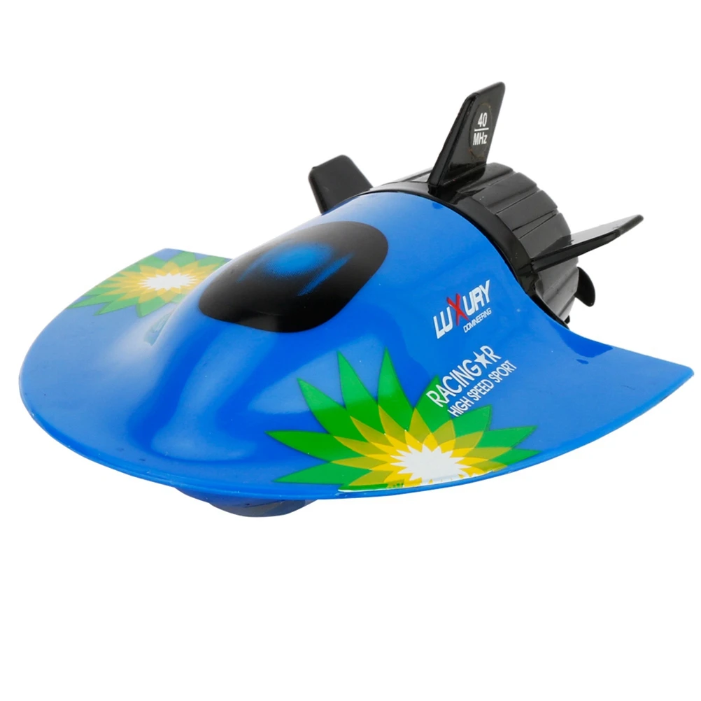 Мини-радиоуправляемая подводная лодка с дистанционным управлением, игрушка, крутые водные игрушки, 27 МГц, 2,4 В, радиоуправляемая подводная лодка(белая и синяя - Цвет: Синий