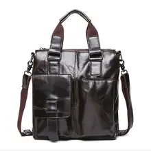 Трендовая мужская сумка-мессенджер из вощеной кожи vintge, первый слой, Воловья кожа, на одно плечо, через плечо, повседневная мужская сумка