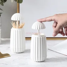 Гостиная зубочистка Портативный пластиковая зубочистка ковш ручная Давление автоматическая зубочистка