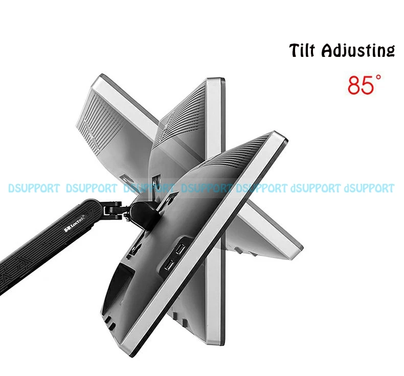 Горячая D6 высококачественный газовый пружинный Настольный универсальный поворотный подъемный держатель для монитора Кронштейн для ТВ дисплея