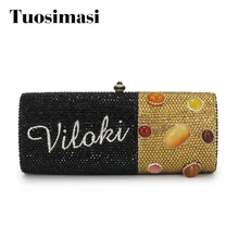 Кристально изготовленная на заказ сумка на цепочке через плечо женские сумки Вечерняя Сумка-клатч(1000BG