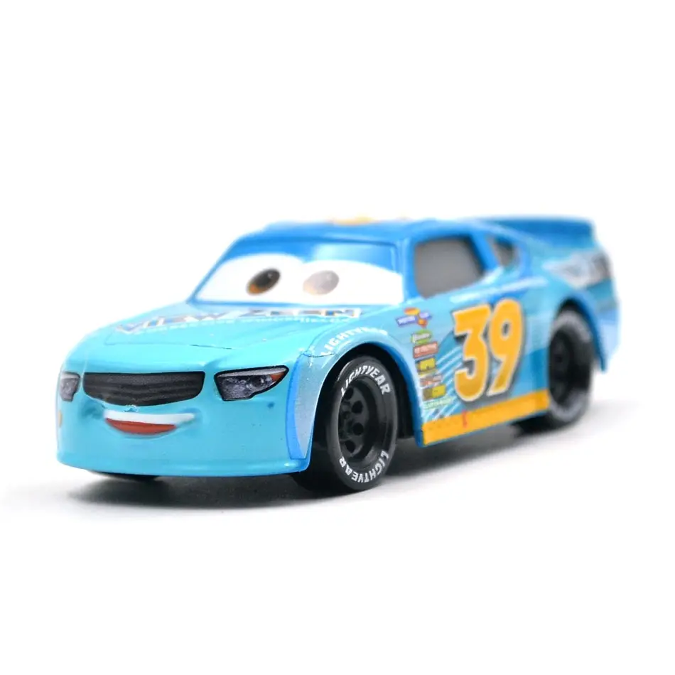 Disney Pixar Cars 3 Racing центр Buck Bearingly № 39 металл литья под давлением игрушечный автомобиль 1:55 Свободные Фирменная Новинка в наличии игрушки для