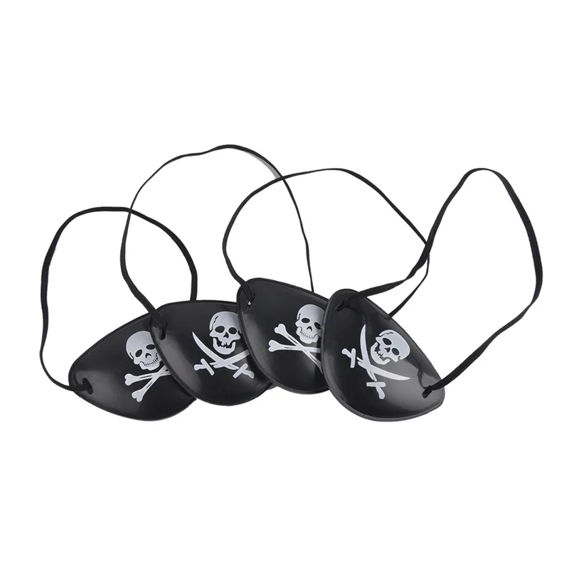 

practical kids children toy craft gifts adult skull pirate eye patch cool carnival mask crossbone for costume party halloween