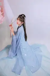 2019 hanfu женское китайское платье древний костюм сказочной принцессы традиционный hanfu Женский Китайский народный танец костюм Тан