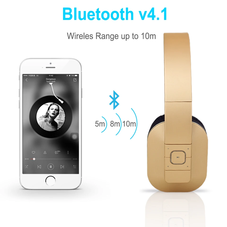 August EP650 Bluetooth 4.1 Headphones with aptX_Gold