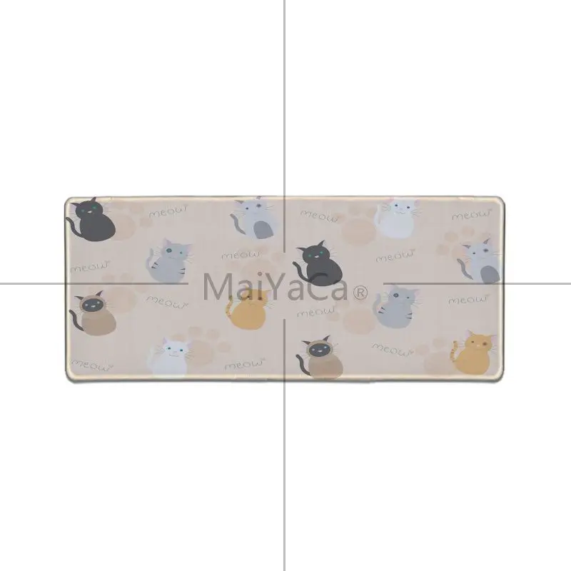 MaiYaCa дизайн милые кошки лапа узор геймер игровые коврики коврик для мыши большой игровой коврик для мыши Lockedge коврик для мыши Клавиатура коврик