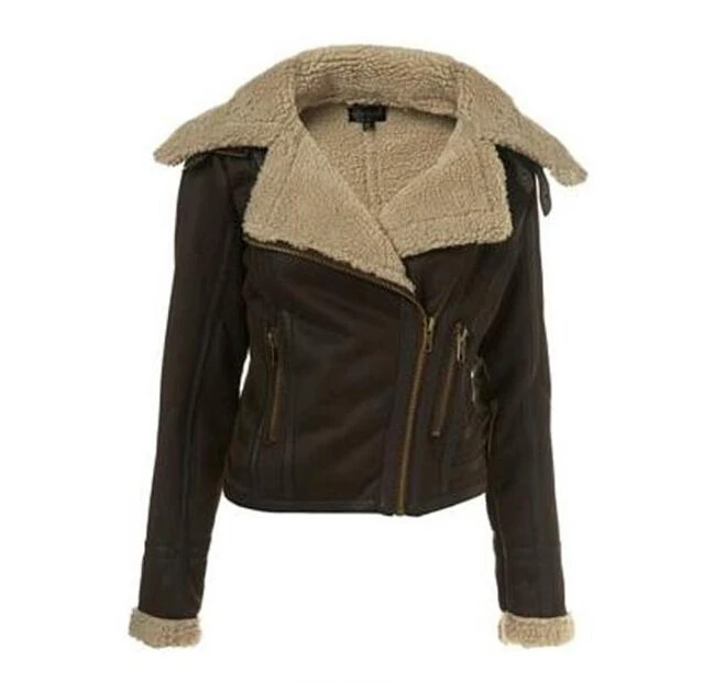 casaco suede com pelo feminino