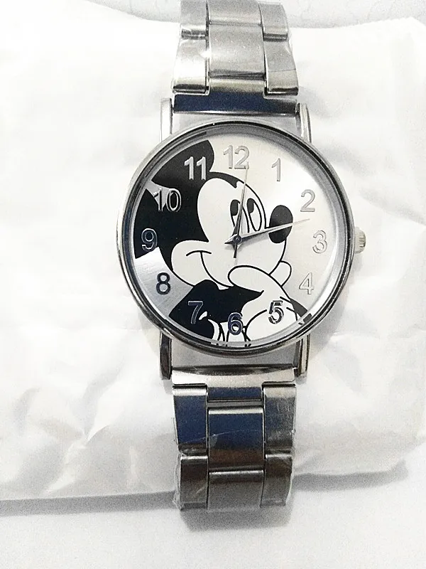 Реальное фото 100% reloj mujer Новый бренд Микки женские часы мужские модные из