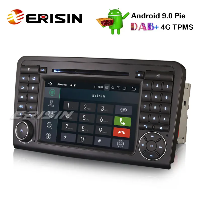 Best Erisin ES7983L 7" 8-Core Android 9.0 GPS DAB+ Car Stereo CD DVR BT for Mercedes ML/GL Klasse W164 X164 1