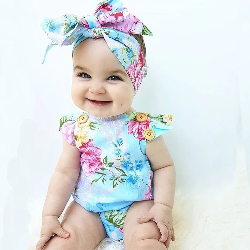 new 2pcs beautiful frozen headband hairband baby summer baby bodysuit cotton flower pattern 2pcs new 2pcs beautiful frozen headband hairband baby summer baby bodysuit cotton flower pattern 2pcs