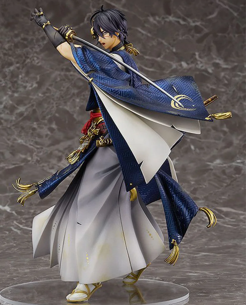 Anime Touken Ranbu Online PVC Action Figure Toys Sword Art Online Fighting Mikazuki Munechika Figuras Dolls Brinquedos 22cm  (4)