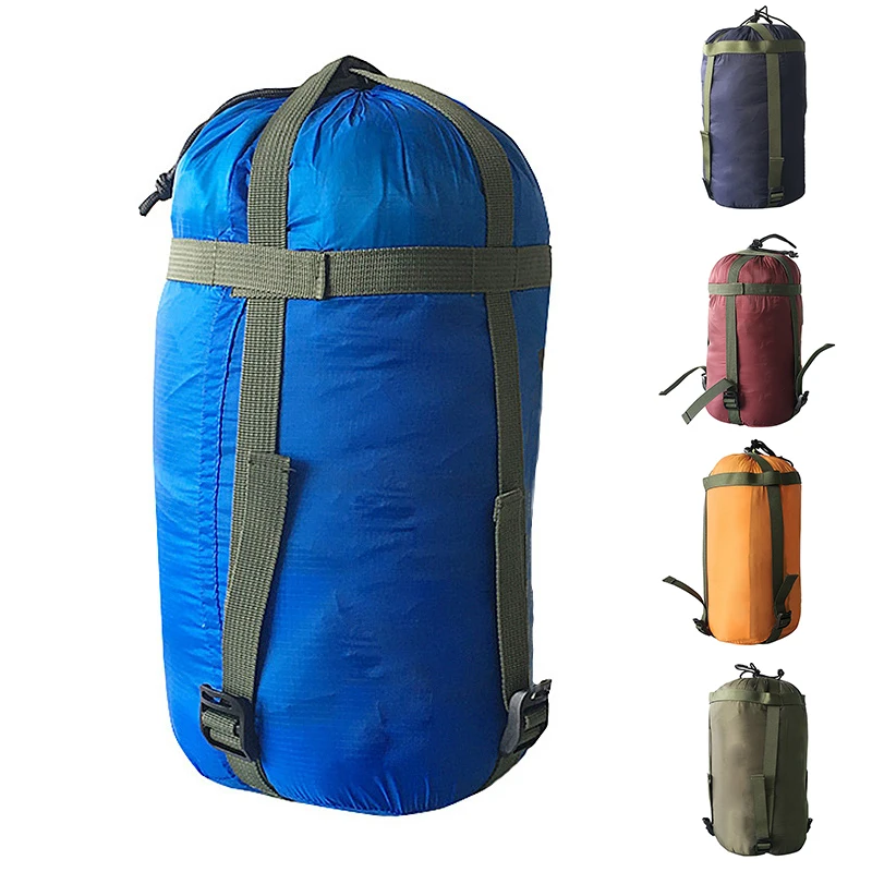 Hiking Storage Bag Sleeping Multi Colored Drawstring Organizer Compression Sack Camping Durable Useful