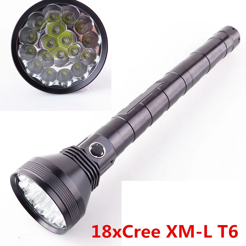 Супер мощный фонарь 18T6 22000 люмен 18xcree XM L T6 5 режимов 26650/32650 аккумулятор уличный