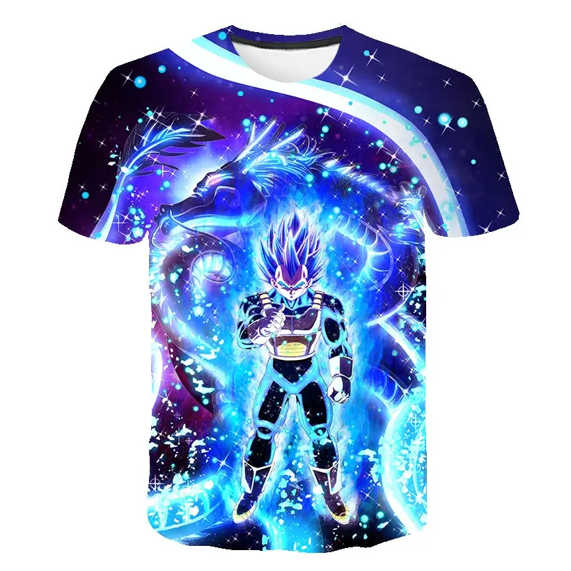

2018 New Dragon Ball Z T Shirts Men Super Saiyan Ultra Instinct Kids Son Goku Vegeta Printed Cartoon T-Shirt Top Tees