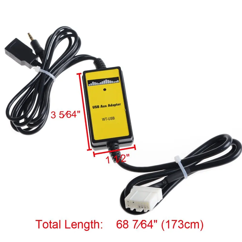Автомобильный USB AUX аудио Mp3 адаптер CD Changer для 2006 2009 Mazda 5 (без развлекательной