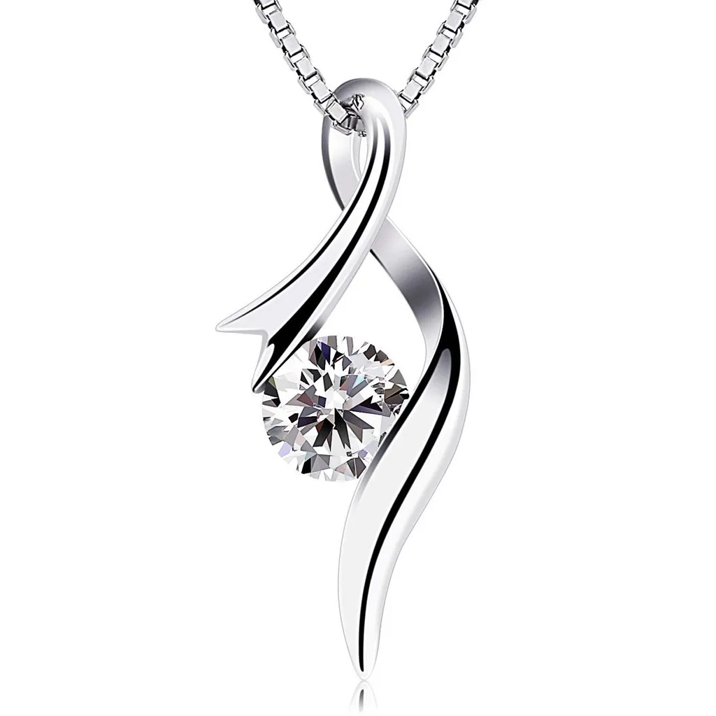 

Glamour silver plated pendant necklace ladies elegant retro temperament wild fashion jewelry hollow ladies necklace#D10-5