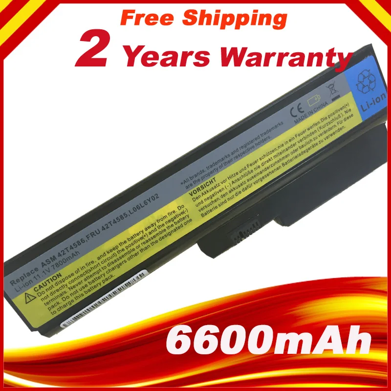 7800 Mah Batteria Per Lenovo G430 G450 G530 G550 Lo8N6Y02 42T4729 42T4730 L08L6C02
