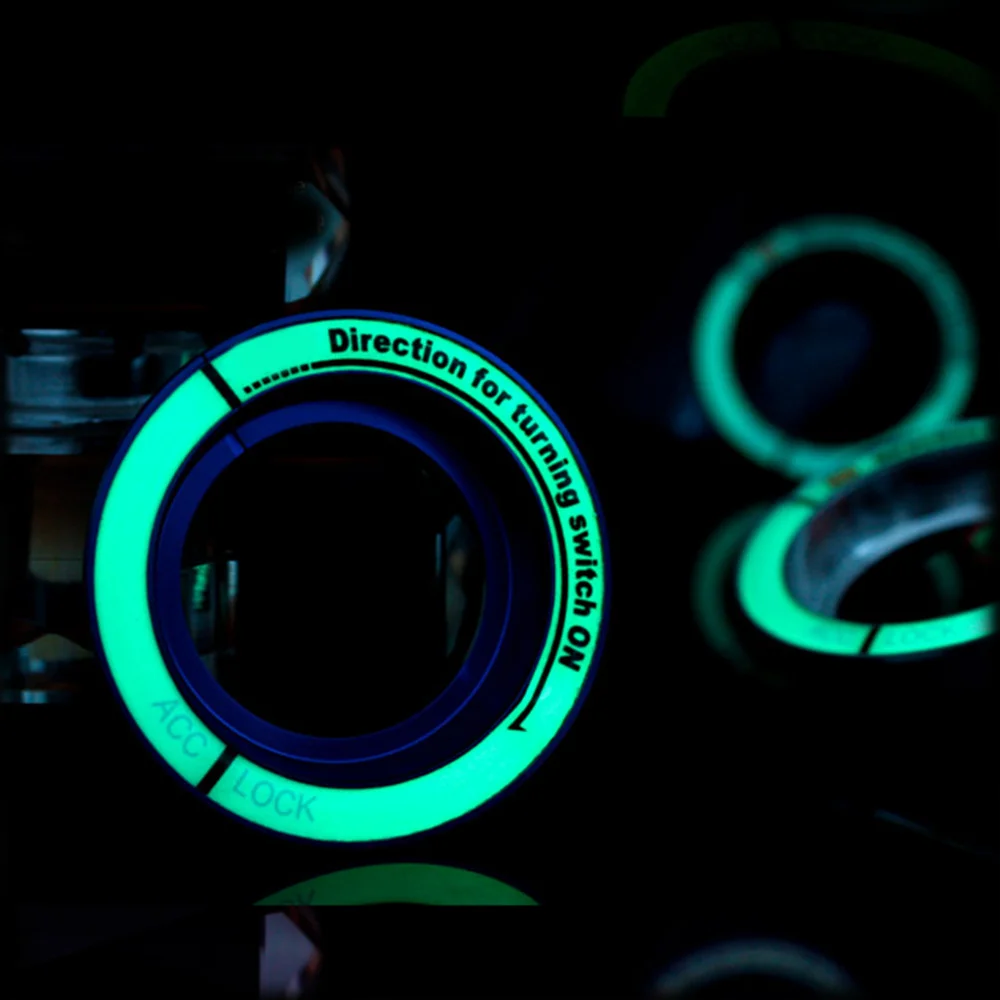 

Auto Accessories light Key hole Circle Luminous Ignition Switch Cover For Ford Focus 2 3 4 MK2 3 4 ST Mondeo Fusion 2013