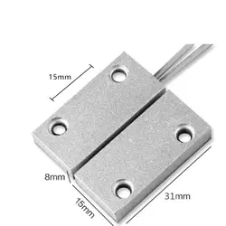 NC Режим Водонепроницаемый Алюминий сплав проводной двери окна Сенсор магнитный переключатель Сенсор для сигнализации Системы