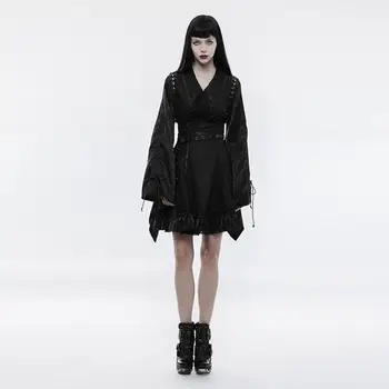 

Punk Rave Women's Punk High Waist Short Skirt With Belt Q-353